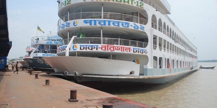 বরিশালে লঞ্চ চলাচল স্বাভাবিক