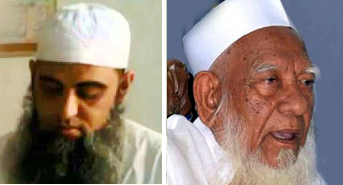 আল্লামা শফীর পাশে হযরত সাদ কান্ধলবী