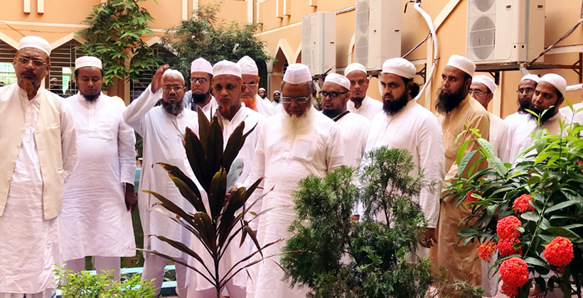 কুমিল্লায় মাওলানা উবায়েদ-এর কবর জিয়ারত করলেন আল্লামা মাসঊদ