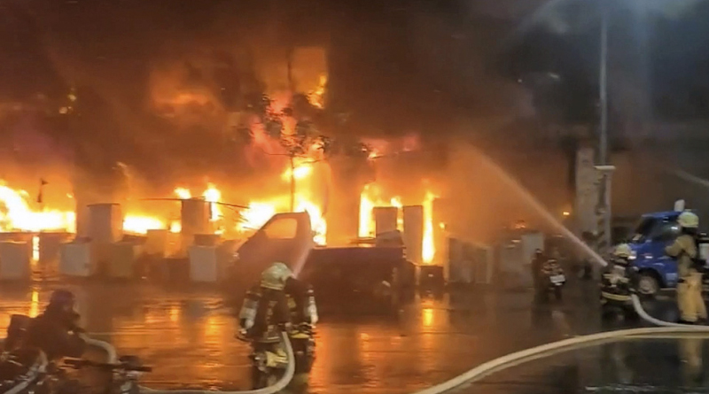 fire in taiwan
