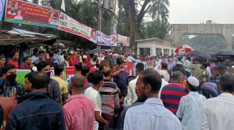 খালেদা জিয়ার মুক্তির দাবিতে শ্রমিক দলের সমাবেশ