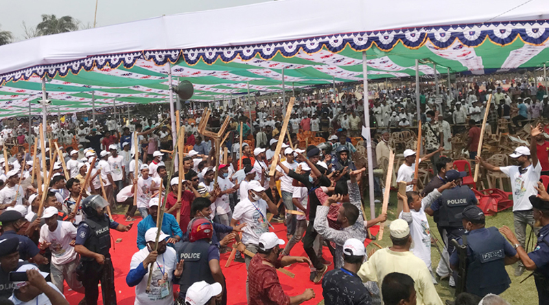 আ. লীগের সম্মেলনে দুপক্ষের সংঘর্ষে আহত ২০