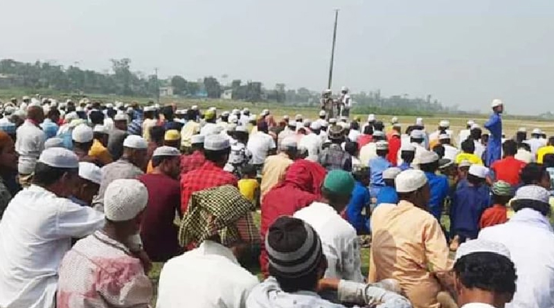 সুনামগঞ্জে ফসল রক্ষায় বৃষ্টির জন্য বিশেষ মোনাজাত