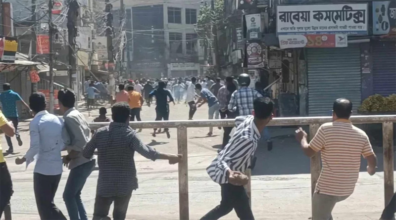 সিলেটে ধাওয়া-পাল্টা ধাওয়া, সংঘর্ষ, দোকানপাট বন্ধ