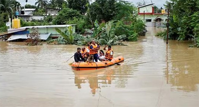 ত্রিপুরায় বন্যা : রেড অ্যালার্ট জারি