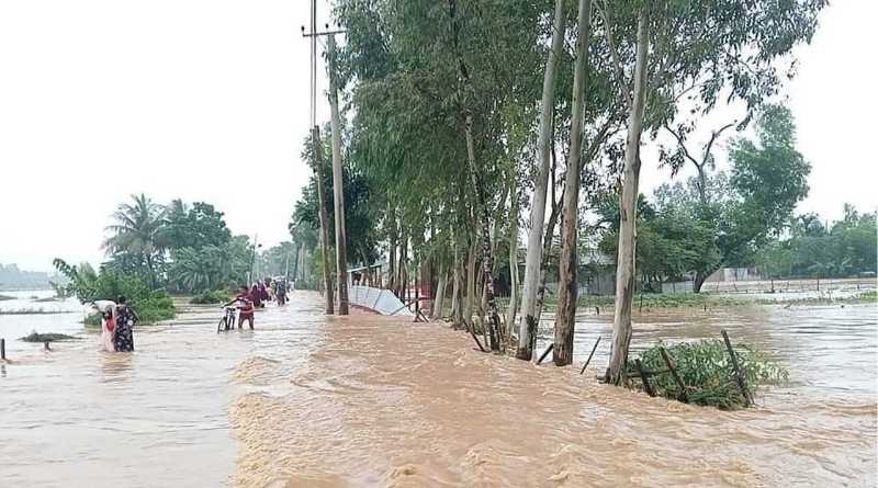 ময়মনসিংহ সীমান্তে ৫০ গ্রাম প্লাবিত, পানিবন্দি লক্ষাধিক মানুষ