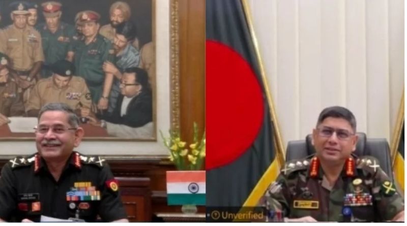 বাংলাদেশ-ভারত সেনাপ্রধানের ভার্চুয়াল বৈঠক