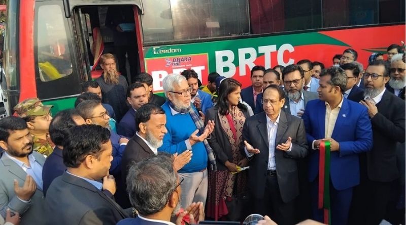 গাজীপুর-ঢাকা রুটে বিআরটিসির এসি বাস চালু, ভাড়া কত?