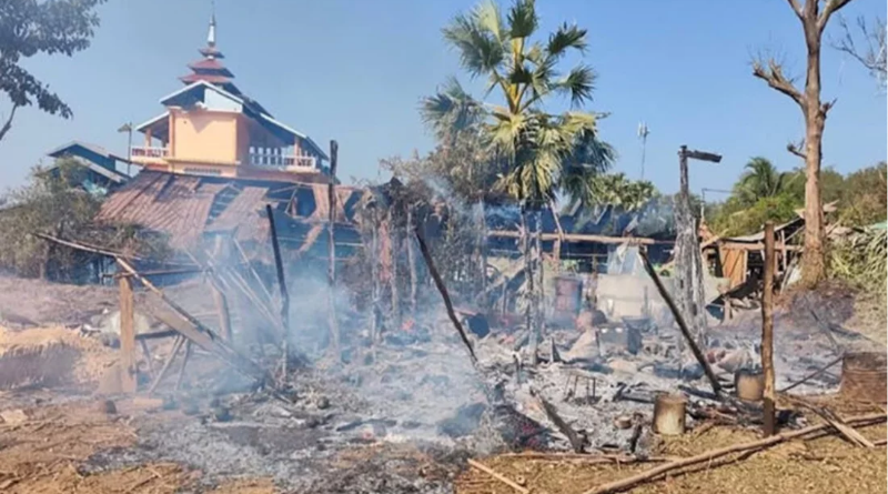 মিয়ানমারে বিয়ের অনুষ্ঠানে ৫০০ পাউন্ডের বোমা ফেলল জান্তা বাহিনী