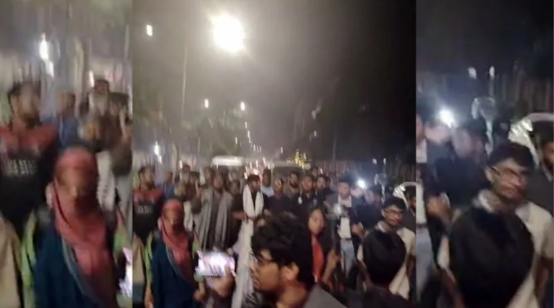 মধ্যরাতে স্বরাষ্ট্র উপদেষ্টার বাসভবন অভিমুখে যাত্রা শিক্ষার্থীদের