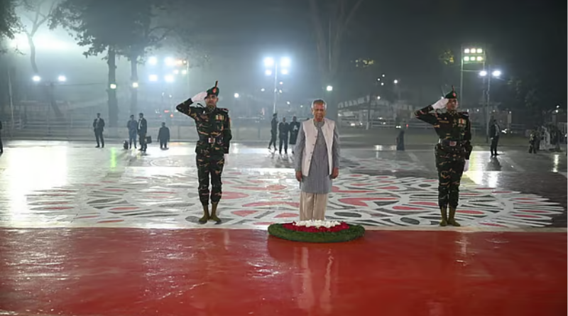 একুশের প্রথম প্রহরে রাষ্ট্রপতি ও প্রধান উপদেষ্টার শ্রদ্ধা
