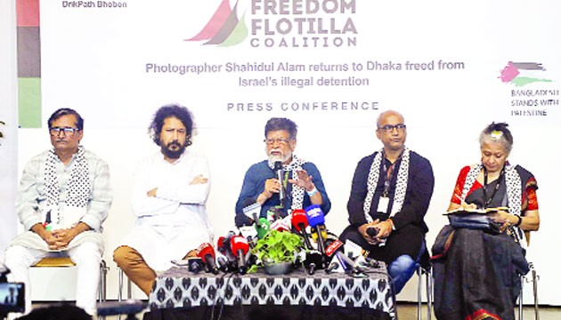 ফিলিস্তিন মুক্ত না হওয়া পর্যন্ত আমাদের সংগ্রাম চলবে : দেশে ফিরে শহিদুল আলম