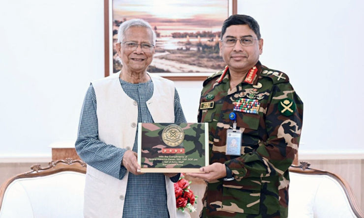 প্রধান উপদেষ্টা ও সেনাপ্রধানের বিদায়ী সাক্ষাৎ